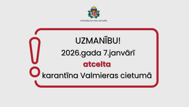 Atcelta gripas karantīna Valmieras cietumā